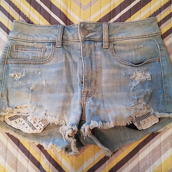 American Eagle Outfitters Pants - American Eage festival hi-rise shortie shorts.
